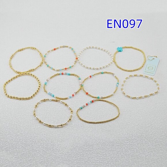 Enewton Colorful Crystal & Gold Bead Bracelet Set - Picture 3 of 7